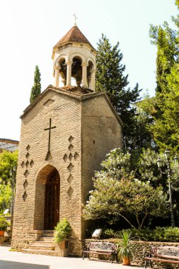 Tiflis Gürcistan şehir tarihi bir kilisede görünümünü