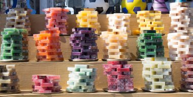 Kokulu el yapımı organik sabun koleksiyonu