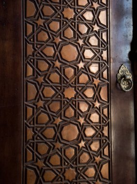 Tahtadaki geometrik desenler Osmanlı sanatı