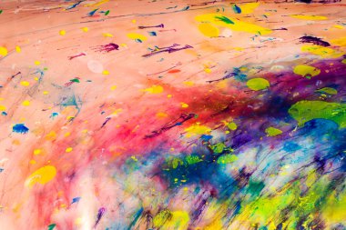 Renkli arkaplanda Grunge soyut boya desenleri