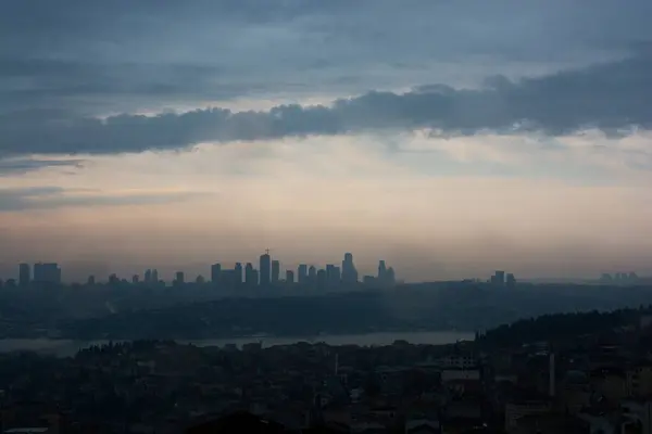 stock image Evening clouds in Istanbul