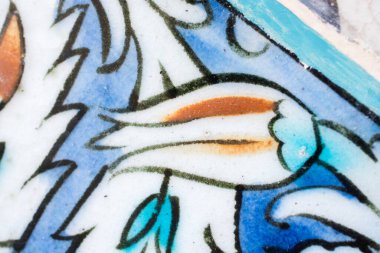 Osmanlı el yapımı çiçek desenli Türk fayansları