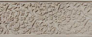 Ottoman marble carving art in detail clipart