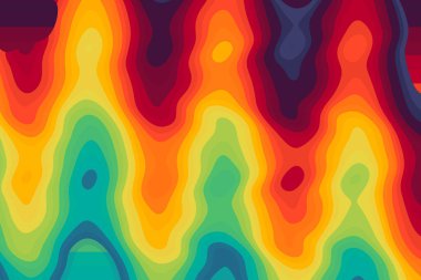 Kıvrımlı kıvrımlı renklerle modern yumuşak eğimli