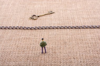 Bir sürü Retro biçimlendirilmiş altın renkli anahtar