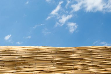 El işi dokusu hasır yüzeyinin desen doğa arka planı