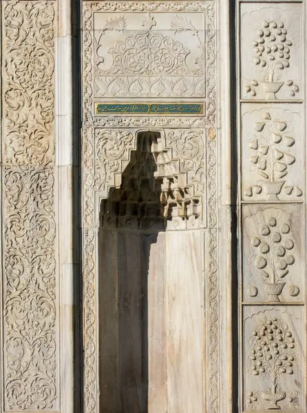 stock image Ottoman marble carving art in detail