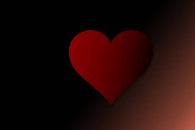 Sevgililer Günü 'nün rengarenk Arkaplanı Kırmızı Kalp Aşk Şekli