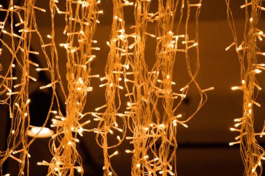 Belli bir tipte Noel ışıkları ve parti ışıkları.