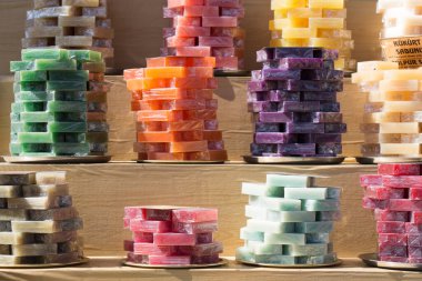 Kokulu el yapımı organik sabun koleksiyonu