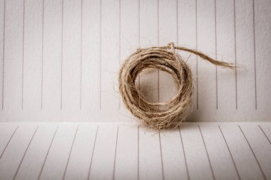 Kahverengi renkli keten iplik kağıdı arkaplanı