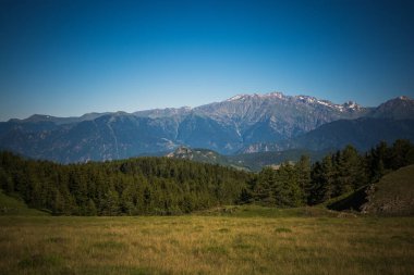 Türkiye 'nin Artvin dağlarındaki dağların manzarası