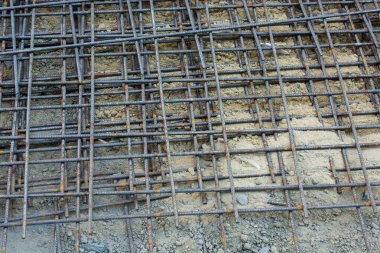 Demir çubuklar inşaat için beton çubukları güçlendirir