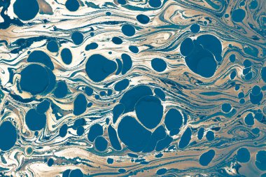 Abstract creative marbling pattern for fabric. Ebru marble effect surface pattern design for print clipart