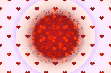 Yaratıcı soyut kalp desenli arkaplan dokusu