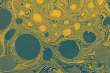 .Geleneksel Ebru bilye sanatı. Kumaş için soyut mermer çiçek deseni