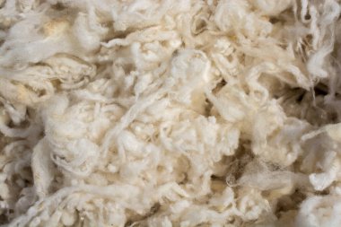 Doku arkaplanı olarak yün yığını