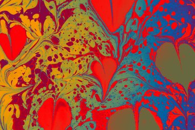 Kumaş ve tasarım için soyut mermer şablonu. Kalp, aşk, romantik konsept