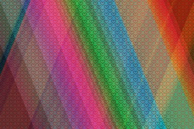 Kutlama kartı ya da sevgililer günü için kalp kalıpları şablonu