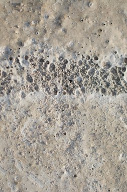 Yeni dökülmüş beton yüzeydeki desenler