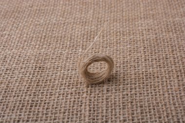 Kahverengi renkli keten iplik kağıdı arkaplanı