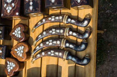 Osmanlı Türk tarzı Hançerler inci dişlerin anası ile