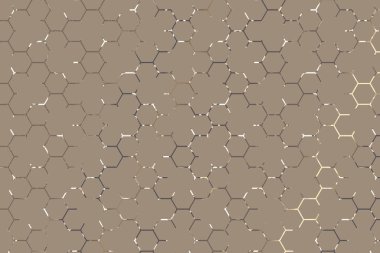 Altıgen desenli. Bal peteği arka planı. Altıgen bal tarağıyla desen.