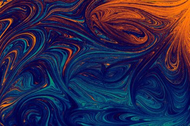 Ebru mermer el yapımı sanat, geleneksel Ebru tekniği. mermer sıvı mürekkep sanatının soyut arkaplanı