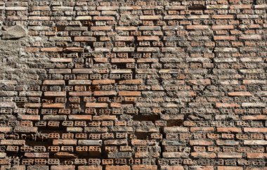 Arka plan olarak eski grunge tuğla duvar