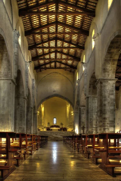 Fossacesia Abruzzo Medieval Church San Giovanni Venere Interior Church Its — 스톡 사진