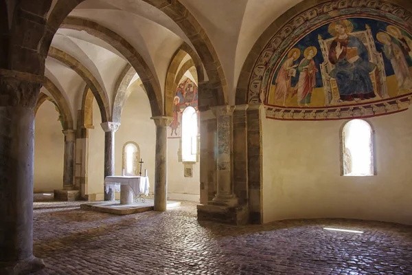 Fossacesia Abruzzo Chiesa Medievale San Giovanni Venere Interno Della Cripta — Foto Stock