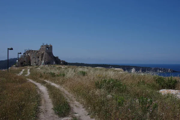 Castillo Los Badiali Islas Tremiti Puglia Mar Adriático Italia — Foto de Stock