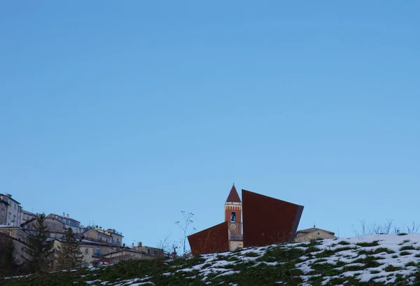 Rivisondoli (AQ) - Karlı dağ köyü - Abruzzo - İtalya