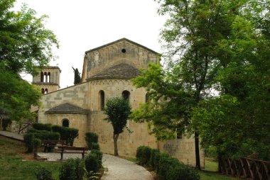 San Liberatore a Maiella Manastırı dış apsidal kısmı - Serramonacesca - Abruzzo