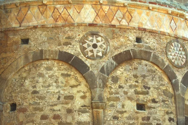 Fossacesia Abruzzo Abbey San Giovanni Venere Зовнішні Орнаментальні Символи — стокове фото