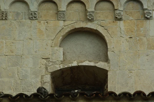 Serramonacesca Abruzzo Abadia San Liberatore Maiella Detalhes Externos — Fotografia de Stock