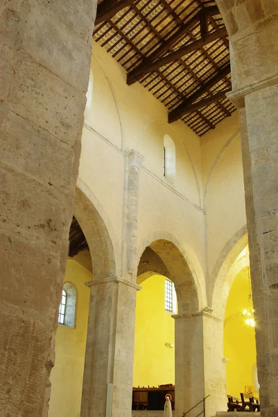 Fossacesia Abruzzo Igreja Medieval San Giovanni Venere Interior Igreja — Fotografia de Stock
