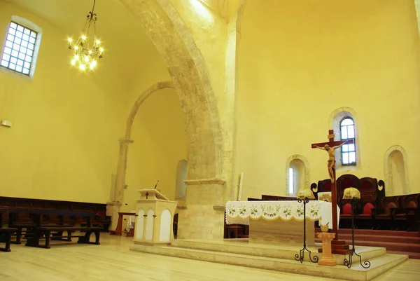 Fossacesia Abruzzo Medieval Church San Giovanni Venere Interior Church — Stock Photo, Image