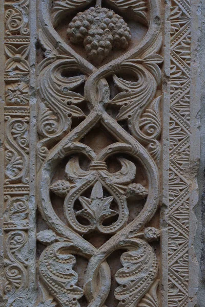 Capestrano Abruzzo Abbey San Petro Orchestra Details Facade Portals — стоковое фото