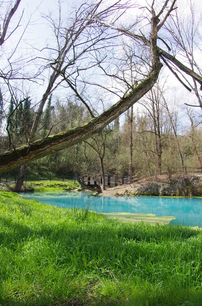 Scafa Abruzzo Sulphurous Waters Lavino River — Stock Photo, Image