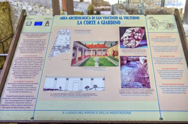 San Vincenzo al Volturno 'nun arkeolojik alanı - Isernia - Molise 