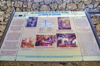 San Vincenzo al Volturno 'nun arkeolojik alanı - Isernia - Molise 