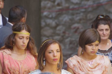 Guardia Sanframondi (BN) Campania - Yedi yıllık ayinler - Her yedi yılda bir geleneksel yedi yıllık kefaret, Bakire Meryem 'in onuruna yapılır.