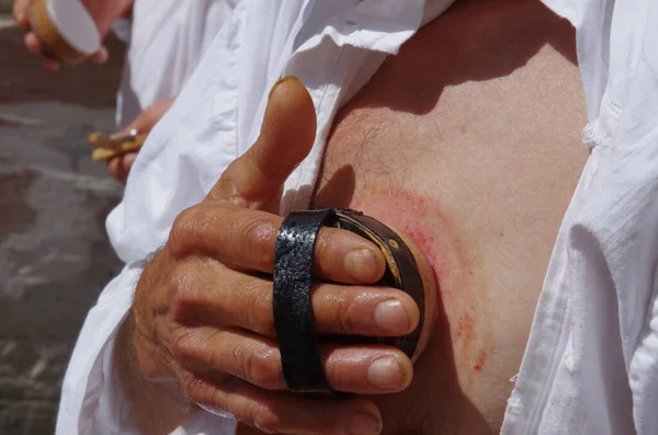 Guardia Sanframondi (BN) Campania - Seven-year rites - August 2017 - Every seven years the traditional seven-year rites of penance are held in honor of the Virgin Mary