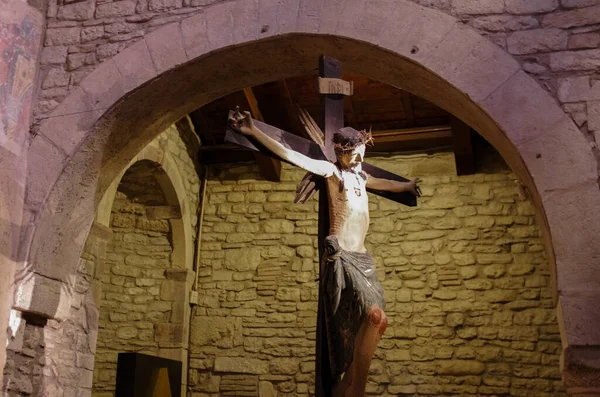 サンタ マリア カネトの聖域 ロカヴィバラ モリーズ 木の十字架 — ストック写真