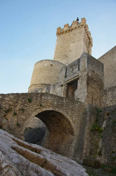 Castello Piccolomini Capestrano Con Majestuosa Torre Abruzos — Foto de Stock