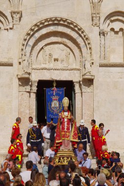 Termoli - Molise 3 Ağustos 2017 San Basso, şehrin koruyucusu -