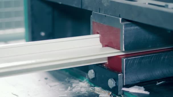 Fiberglass Frame Being Factory Press — 图库视频影像