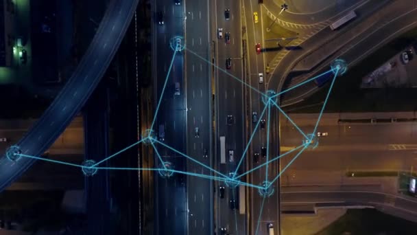 Ai追跡輸送 スマートテクノロジー イノベーションコンセプト — ストック動画