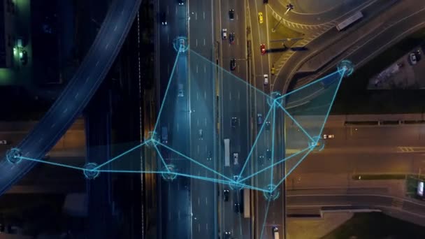 Ai追跡輸送 スマートテクノロジー イノベーションコンセプト — ストック動画